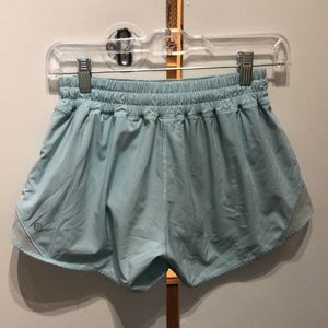 Lululemon running shorts, baby blue, size 6